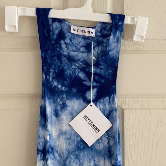 Kittenish Blue TieDye Maxi Dress - Picture 2 of 3